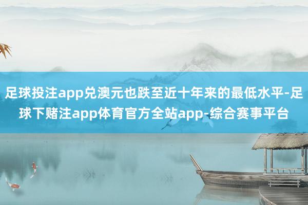 足球投注app兑澳元也跌至近十年来的最低水平-足球下赌注app体育官方全站app-综合赛事平台