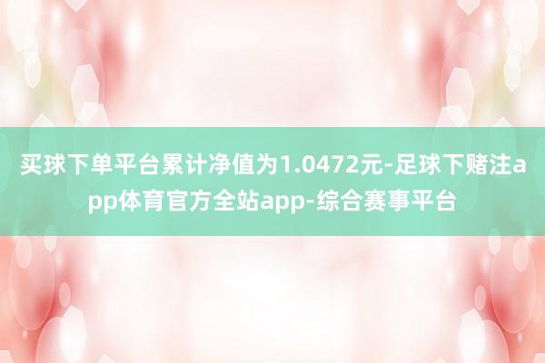 买球下单平台累计净值为1.0472元-足球下赌注app体育官方全站app-综合赛事平台
