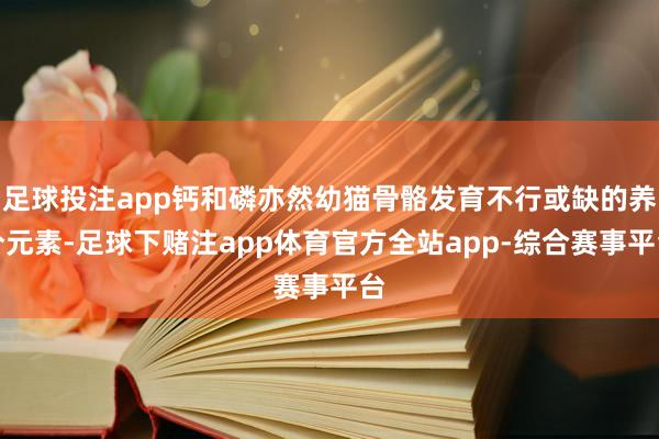 足球投注app钙和磷亦然幼猫骨骼发育不行或缺的养分元素-足球下赌注app体育官方全站app-综合赛事平台