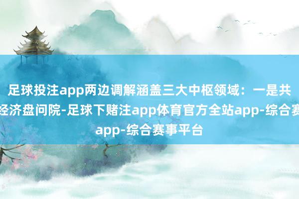足球投注app两边调解涵盖三大中枢领域：一是共建产业经济盘问院-足球下赌注app体育官方全站app-综合赛事平台