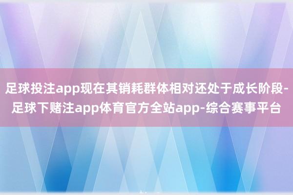 足球投注app现在其销耗群体相对还处于成长阶段-足球下赌注app体育官方全站app-综合赛事平台