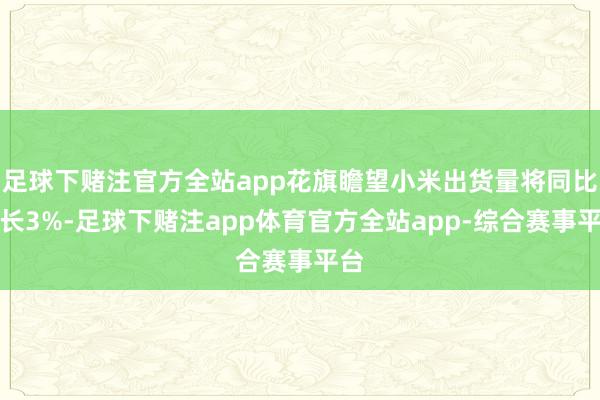 足球下赌注官方全站app花旗瞻望小米出货量将同比增长3%-足球下赌注app体育官方全站app-综合赛事平台
