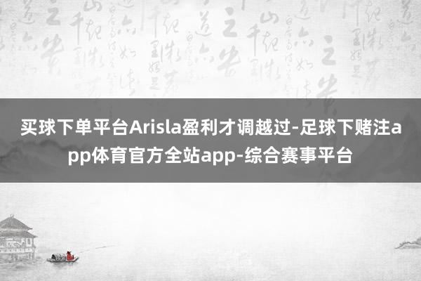 买球下单平台Arisla盈利才调越过-足球下赌注app体育官方全站app-综合赛事平台