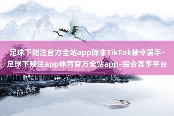 足球下赌注官方全站app除非TikTok禁令罢手-足球下赌注app体育官方全站app-综合赛事平台