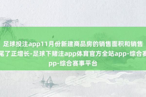足球投注app11月份新建商品房的销售面积和销售额齐收尾了正增长-足球下赌注app体育官方全站app-综合赛事平台