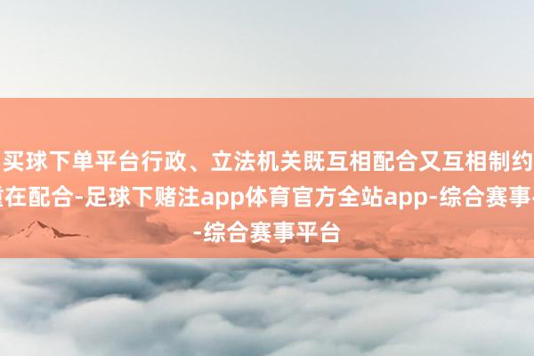 买球下单平台行政、立法机关既互相配合又互相制约并重在配合-足球下赌注app体育官方全站app-综合赛事平台