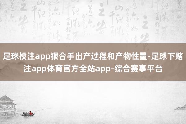 足球投注app狠合手出产过程和产物性量-足球下赌注app体育官方全站app-综合赛事平台