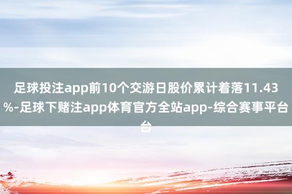 足球投注app前10个交游日股价累计着落11.43%-足球下赌注app体育官方全站app-综合赛事平台