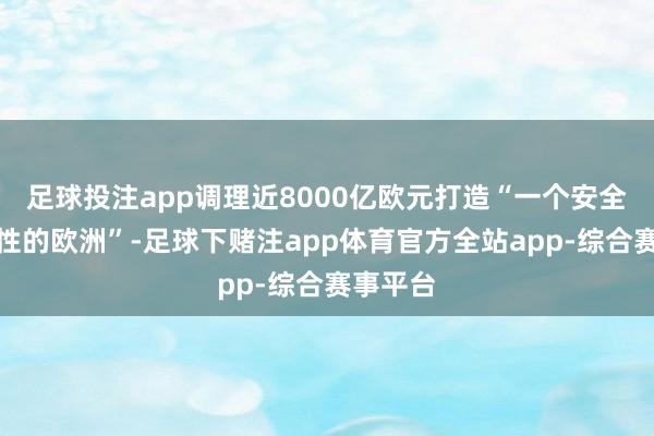 足球投注app调理近8000亿欧元打造“一个安全而有韧性的欧洲”-足球下赌注app体育官方全站app-综合赛事平台