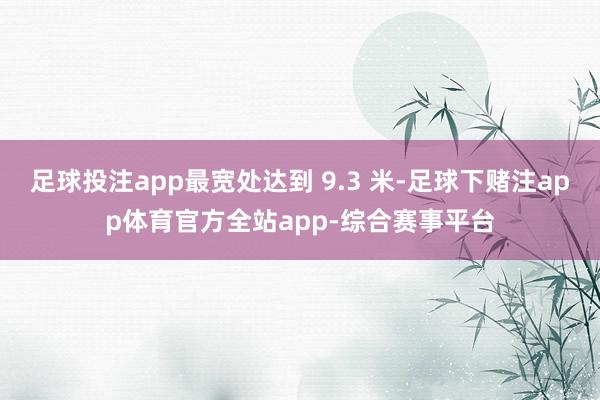 足球投注app最宽处达到 9.3 米-足球下赌注app体育官方全站app-综合赛事平台