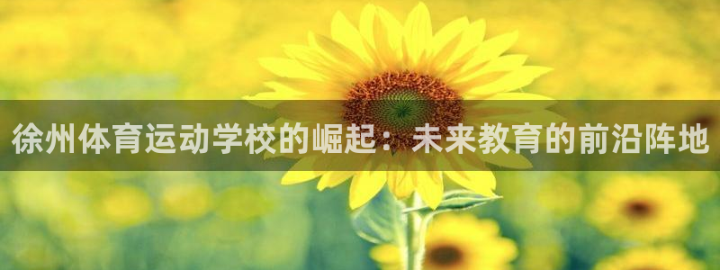 bbin视讯下：徐州体育运动学校的崛起：未来教育的前沿阵地